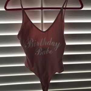 Pink Bday Bodysuit